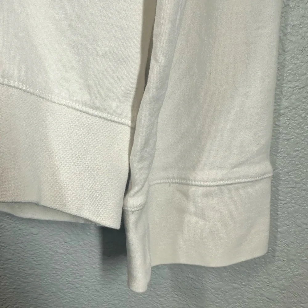 POLO RALPH LAUREN Men's XL Soft Ivory Brushed Cotton Crewneck Long Sleeve Shirt